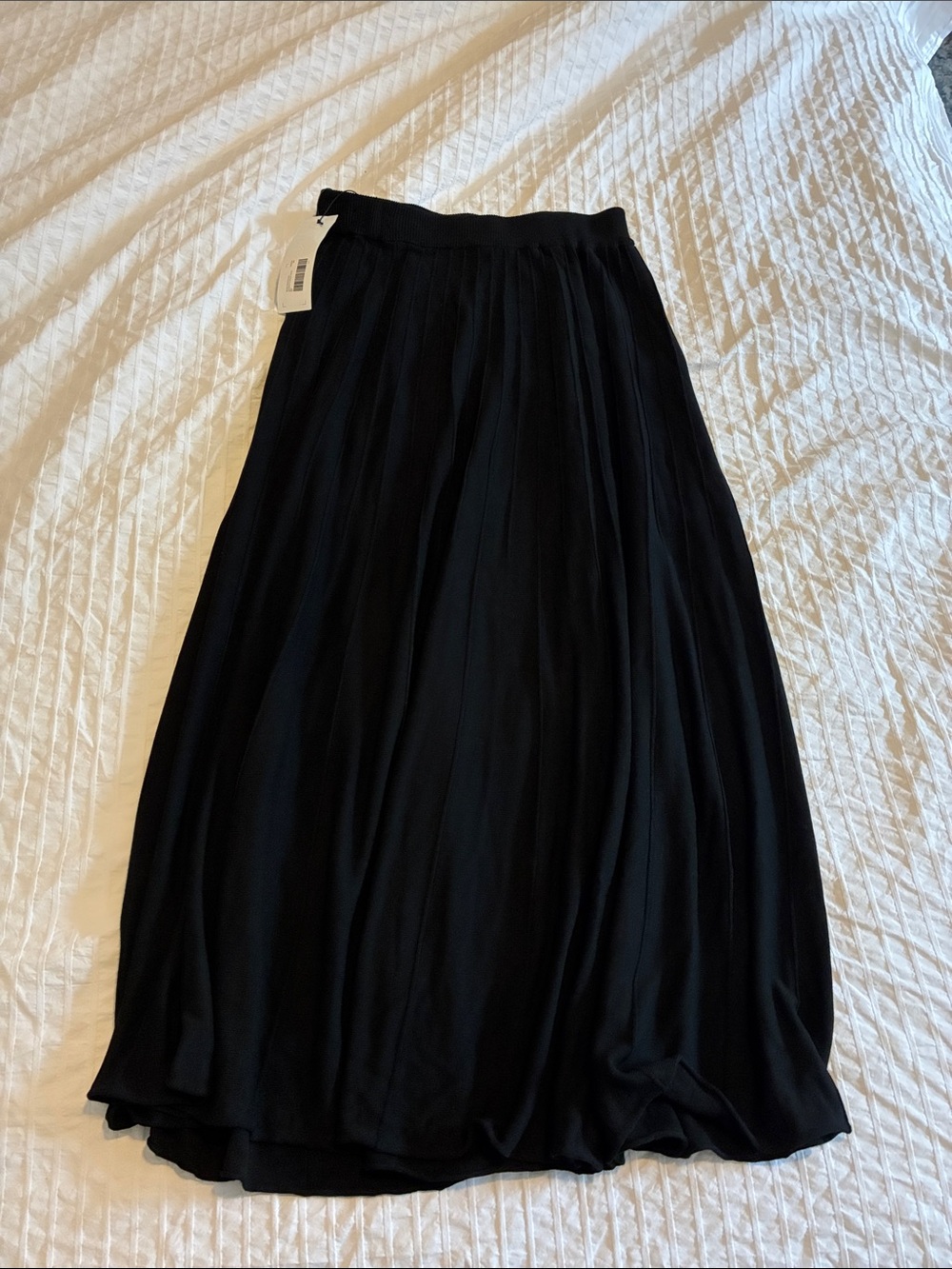 KOTN Gezira Knit skirt - Black Pleated Maxi Skirt